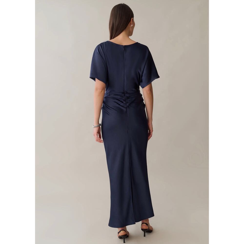 New O.P.T Wren navy blue gown Dress $272 size 4 - Picture 4 of 5